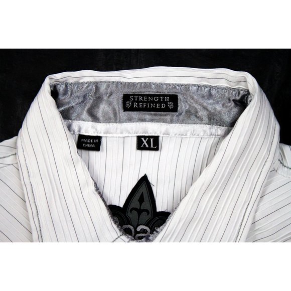 Roar Men's Long Sleeve Button Front Western Embroidered Shirt Size XL - Picture 7 of 8